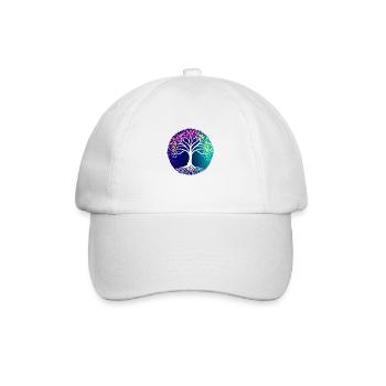 Meditation Tree of Life Tree of Life Yoga - Baseball Cap - white/white - Front