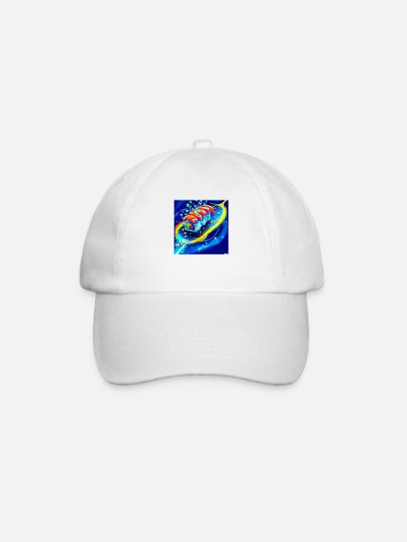 a leckeres Sushi - Baseballkappe - Weiß/Weiß