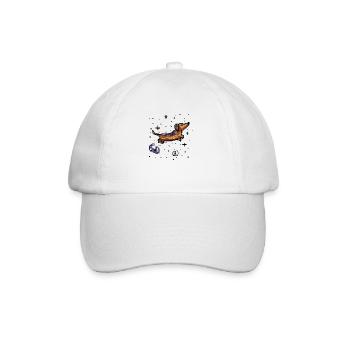 dachshund - Baseballkappe - Weiß/Weiß - Vorne