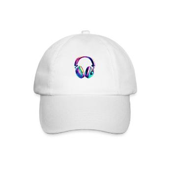 Headphones Singer Listen to music Singing Musicians Gamer - Baseball Cap - white/white - Front