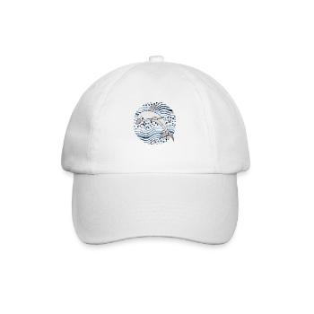 Dolphin - Baseball Cap - white/white - Front