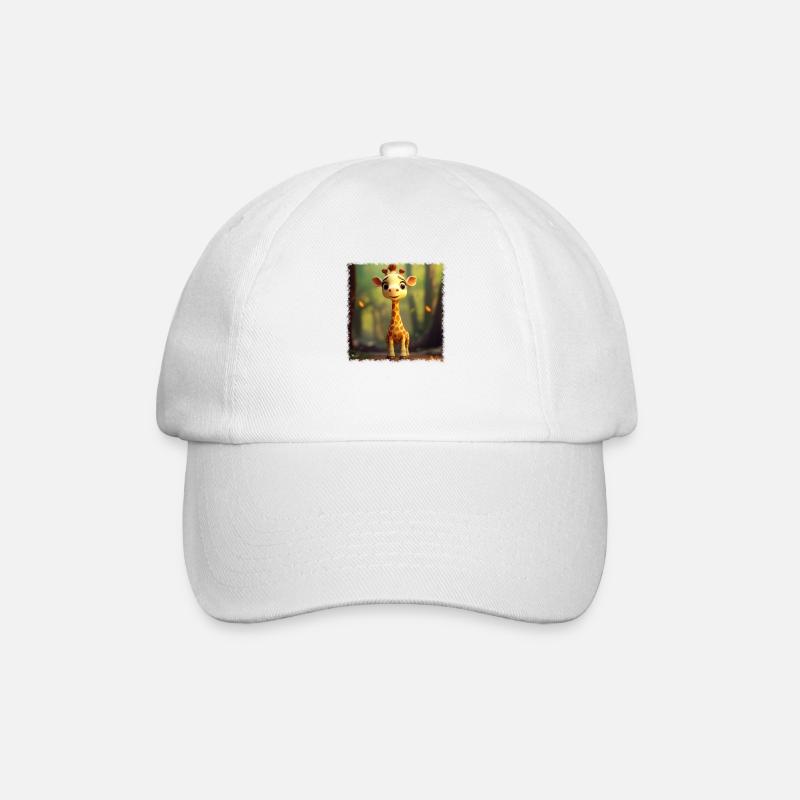 Cute giraffe - Baseball Cap - white/white