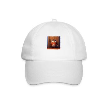 Cute owl - Baseball Cap - white/white - Front