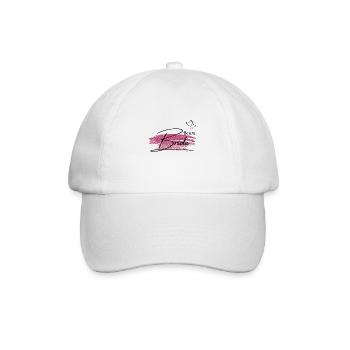 Team Braut-Team der Braut Golden Pink - Baseballkappe - Weiß/Weiß - Vorne