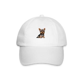Dog Owner Yorkshire Terrier Puppy Dog - Baseball Cap - white/white - Front