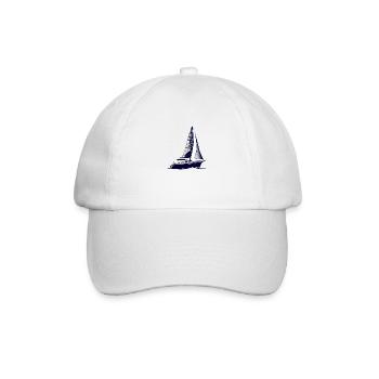 Sailor Sailing Sailing Ship Sailing Sailboat - Casquette classique - blanc/blanc - Devant