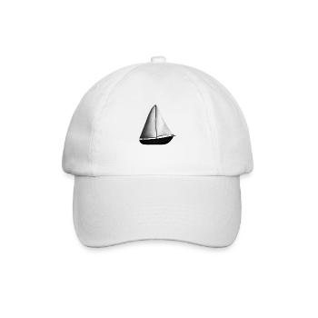 Segler Segelschiff Segeln Segelsport Segelboot - Baseballkappe - Weiß/Weiß - Vorne