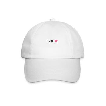 EVJF coeur rose - Casquette classique - blanc/blanc - Devant