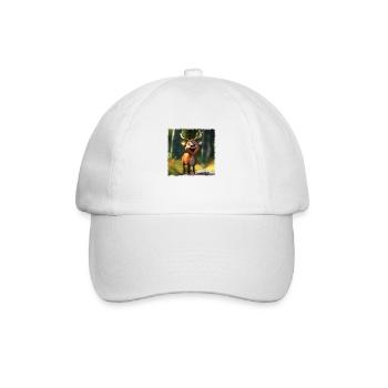 cerf doux - Casquette classique - blanc/blanc - Devant