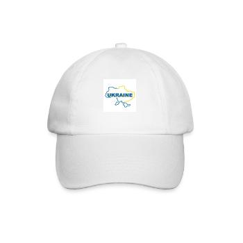 Map of Ukraine - Baseball Cap - white/white - Front