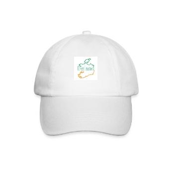 Landkarte von Irland - Baseballkappe - Weiß/Weiß - Vorne