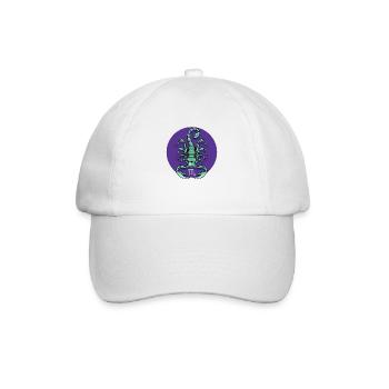 Zodiac - Star Sign - Scorpio - pos - Baseballkappe - Weiß/Weiß - Vorne
