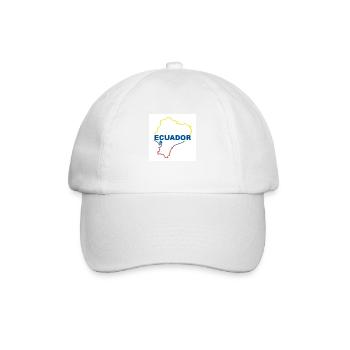 Map of Ecuador - Baseball Cap - white/white - Front