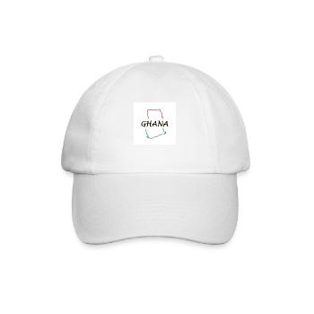 Carte du Ghana - Casquette classique - blanc/blanc - Devant