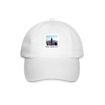 New York City - Baseballkappe - Weiß/Weiß - Vorne