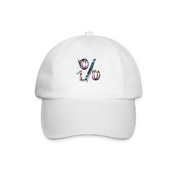 Internet email www drôle de mème grunge tech leters - Casquette classique - blanc/blanc - Devant