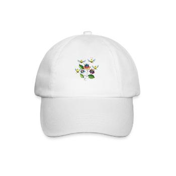 Bees - Baseball Cap - white/white - Front