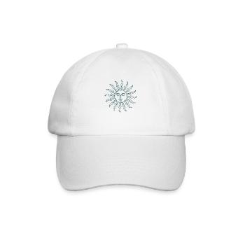 Sacred Geometry Yoga Sun Face Spirit - Baseball Cap - white/white - Front