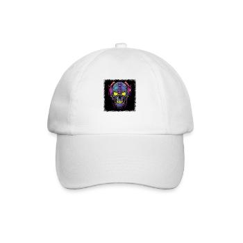 Death Happy Fun Baby Skeleton Tshirts Gift - Baseball Cap - white/white - Front