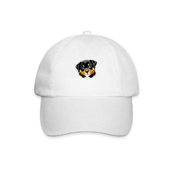 Rottweiler Dog Rottweiler Puppy Dogs Puppy - Baseball Cap - white/white - Front