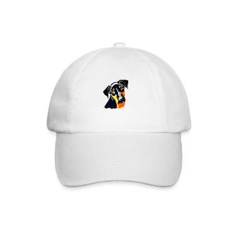 Doberman Dog Doberman Trainer Doberman Puppy - Baseball Cap - white/white - Front