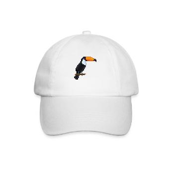 Vogel - Baseballkappe - Weiß/Weiß - Vorne