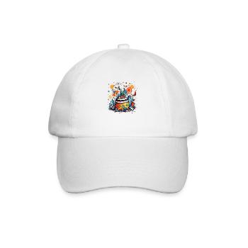 Gâteau d anniversaire n°2 - Casquette classique - blanc/blanc - Devant