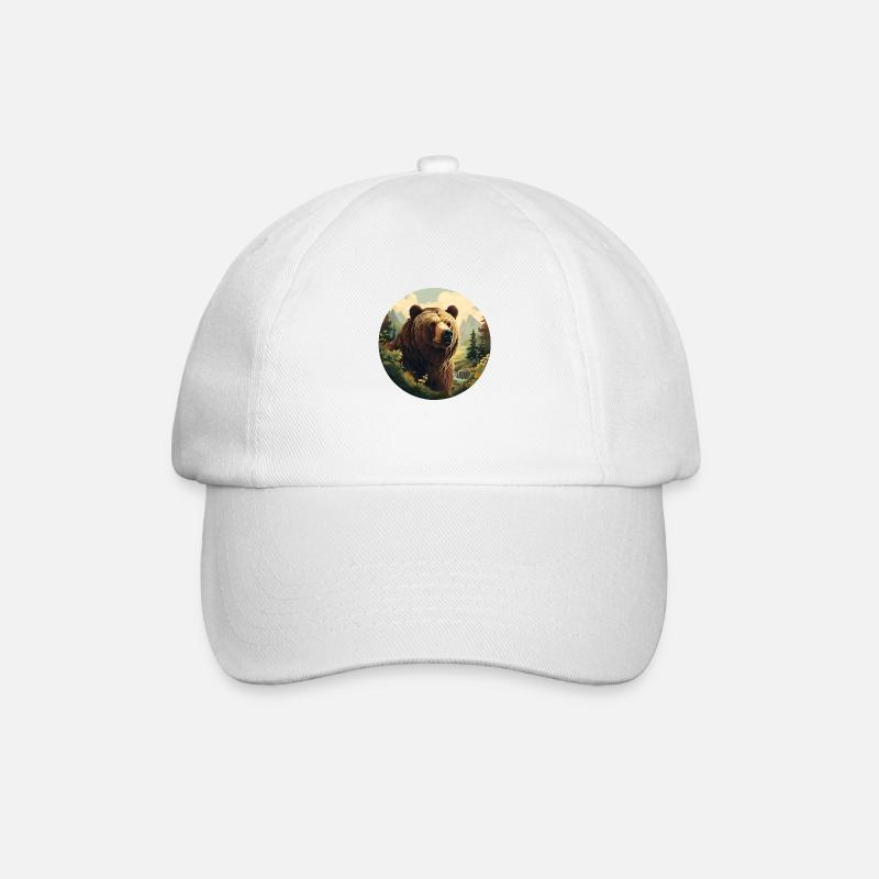 Bear's Realm - Baseball Cap - white/white