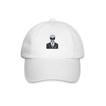 Squelette habillé pointu - Casquette classique - blanc/blanc - Devant