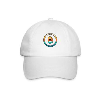 Bitcoin retro - Casquette classique - blanc/blanc - Devant