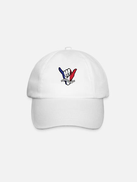 France Shaka - Baseballkappe - Weiß/Weiß