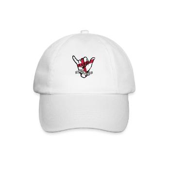 England Shaka - Baseballkappe - Weiß/Weiß - Vorne