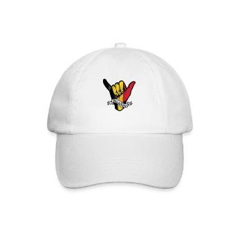 Belgium Shaka - Baseball Cap - white/white - Front