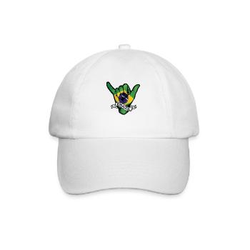 Brazil Shaka - Baseball Cap - white/white - Front