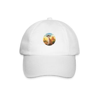 Meerkat - Baseball Cap - white/white - Front