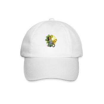Bunch of grapes in the sun - Baseball Cap - white/white - Front
