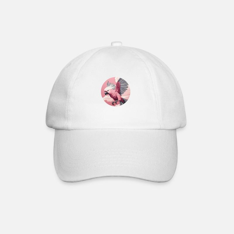 Flying Cockatoo - Baseball Cap - white/white