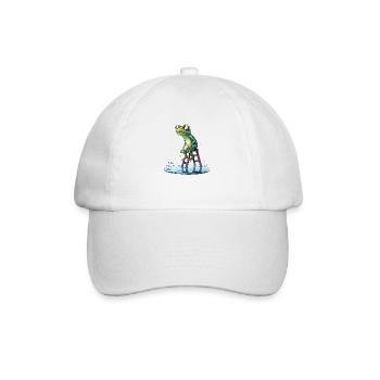 Weatherman sitting on the ladder - Baseball Cap - white/white - Front