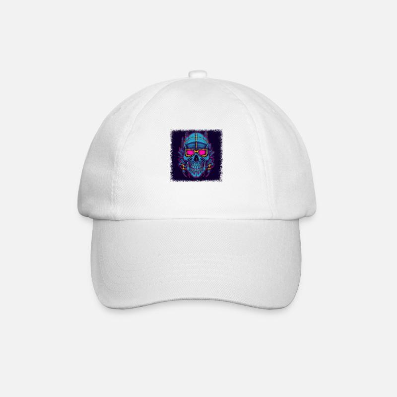 Mort Bébé Squelette T-shirts - Casquette classique - blanc/blanc