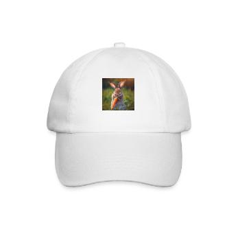 Kaninchen - Baseballkappe - Weiß/Weiß - Vorne