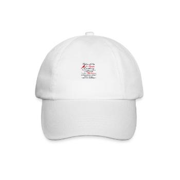 Christmas with you in Heaven Cardinal - Baseball Cap - white/white - Front