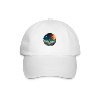 Spaceman Around Space, cadeau des astronautes - Casquette classique - blanc/blanc - Devant