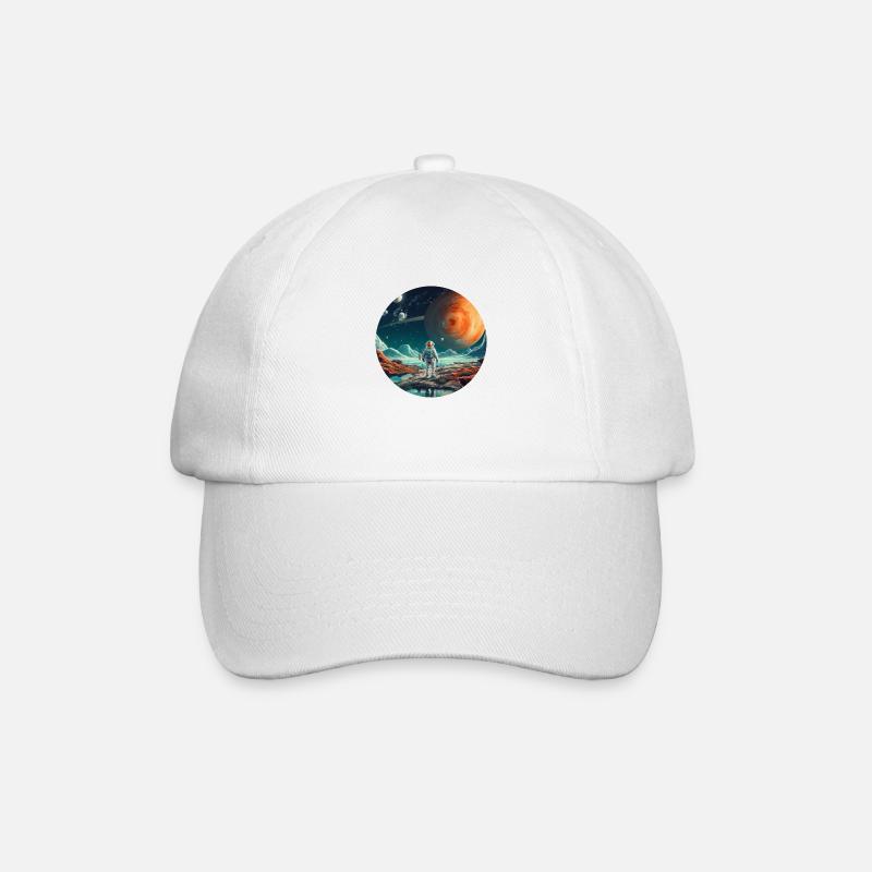 Spaceman Around Space, cadeau des astronautes - Casquette classique - blanc/blanc