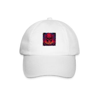 squelette dos squelette costume cadeaux os coeur - Casquette classique - blanc/blanc - Devant