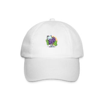 Trophy and bunch of grapes - Baseball Cap - white/white - Front