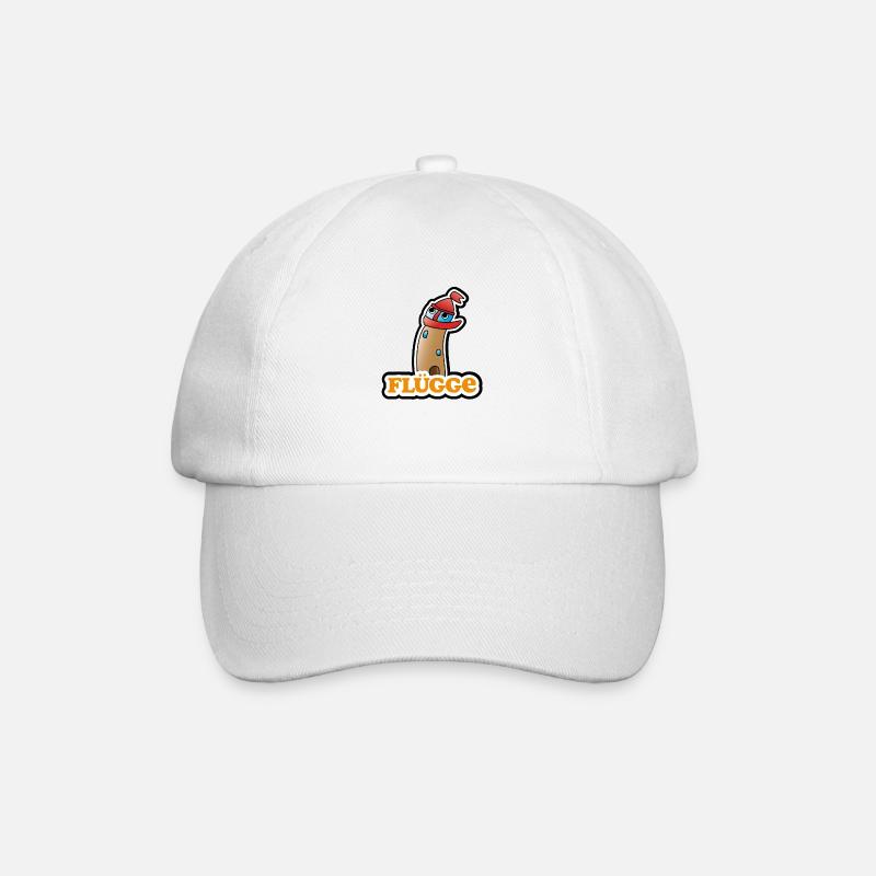 Flügge Leuchtturm Emoji - Baseballkappe - Weiß/Weiß