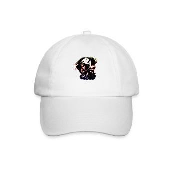 Madchen in Helmet - Baseballkappe - Weiß/Weiß - Vorne
