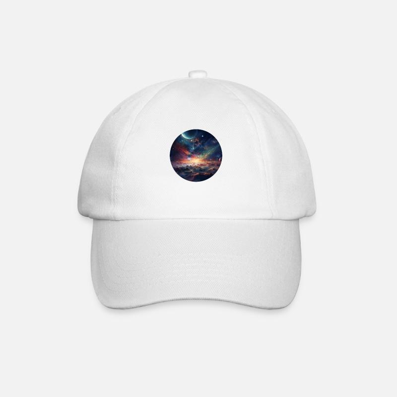 Galaxiezauber - Unendliche Ferne - Baseballkappe - Weiß/Weiß