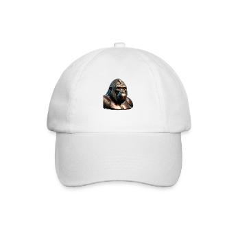 The Bronze Gorilla - Baseball Cap - white/white - Front