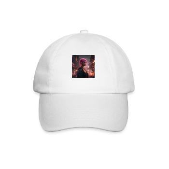 Woman art - Baseball Cap - white/white - Front